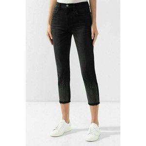 Current Elliott Women's Jean Vintage Cropped Slim Belmont Studs Size 25 NWT $328